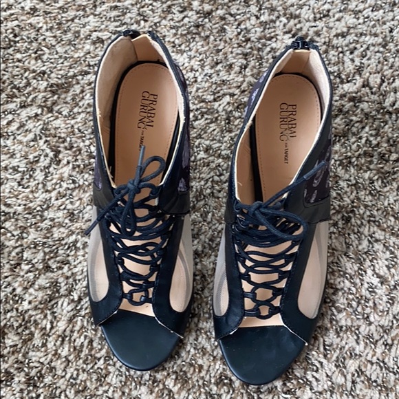 Prabal Gurung Floral Heels - Picture 3 of 5